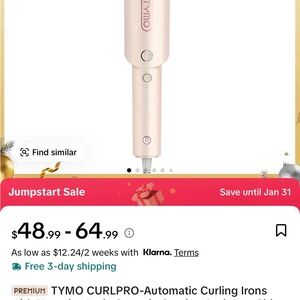 TYMO Curling Iron - Elegant Pink